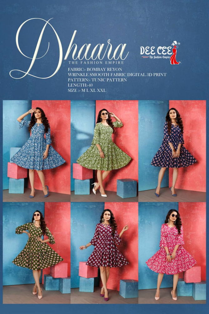 Dhaara By Deecee Short Printed Kurtis Catalog